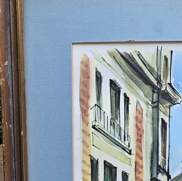 Vintage print of Place du Centre, signed Raphael. - Picture 8 of 14